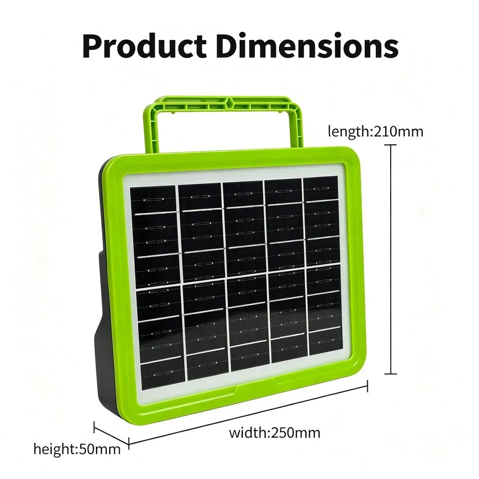6W Portable Solar Lighting System 4800mAh Solar Generator Kit With 2 External 4W Mini Square Lights For Camping Home Emergency best